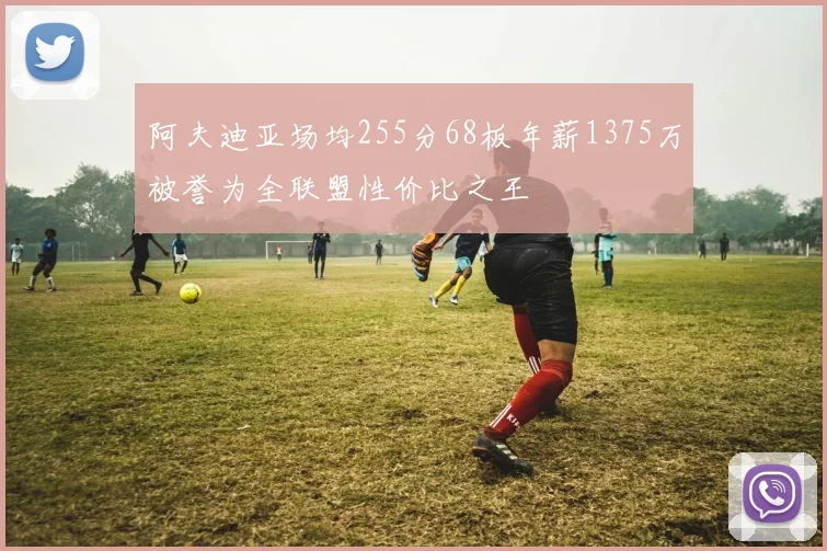 阿夫迪亚场均255分68板年薪1375万被誉为全联盟性价比之王
